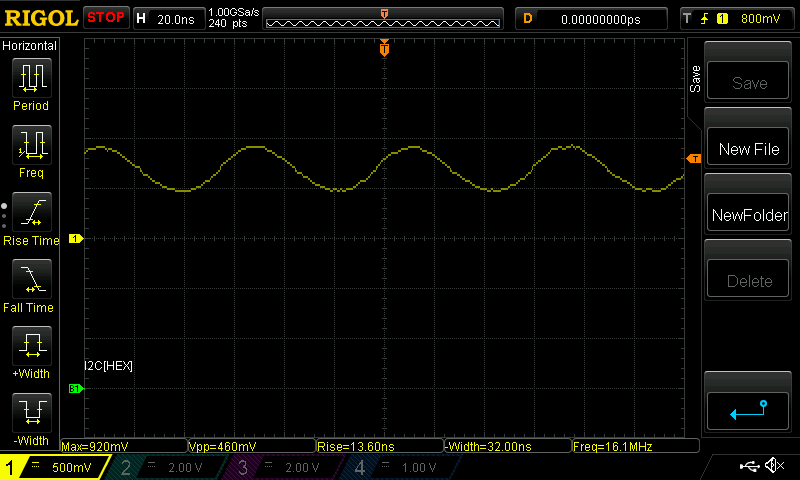 Probing XTAL 1 on the Atmel328PB